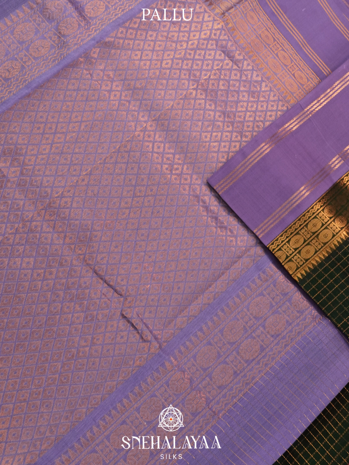 Forest Green Kanchi Silk Cotton Saree