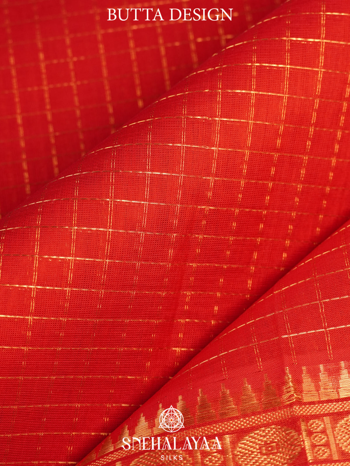 Red Kanchi Silk Cotton Saree