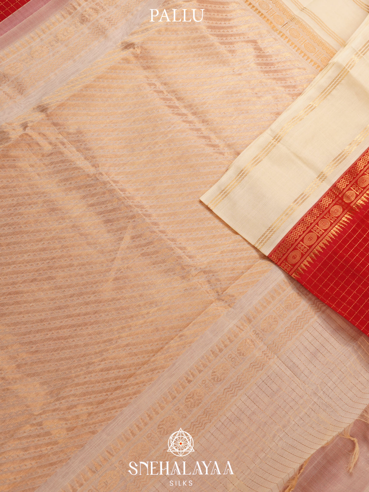 Red Kanchi Silk Cotton Saree