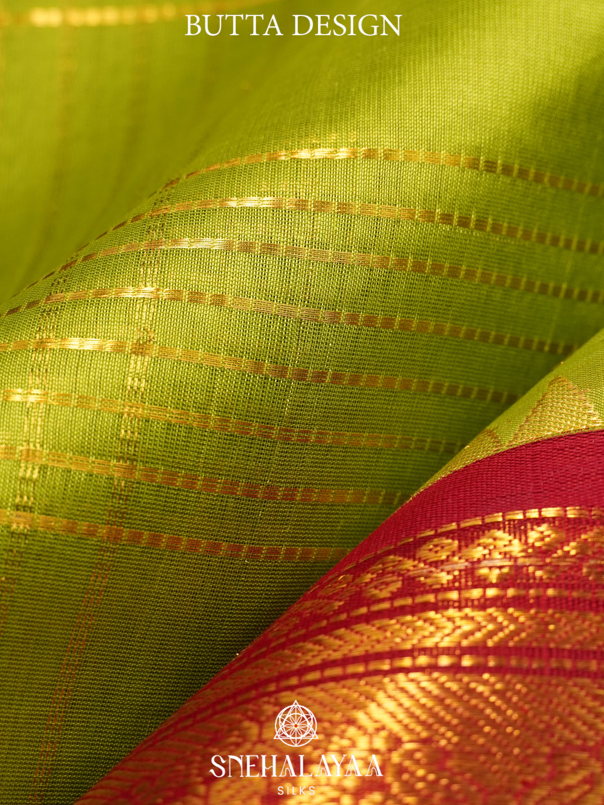 Lime Green Kanchi Silk Cotton Saree