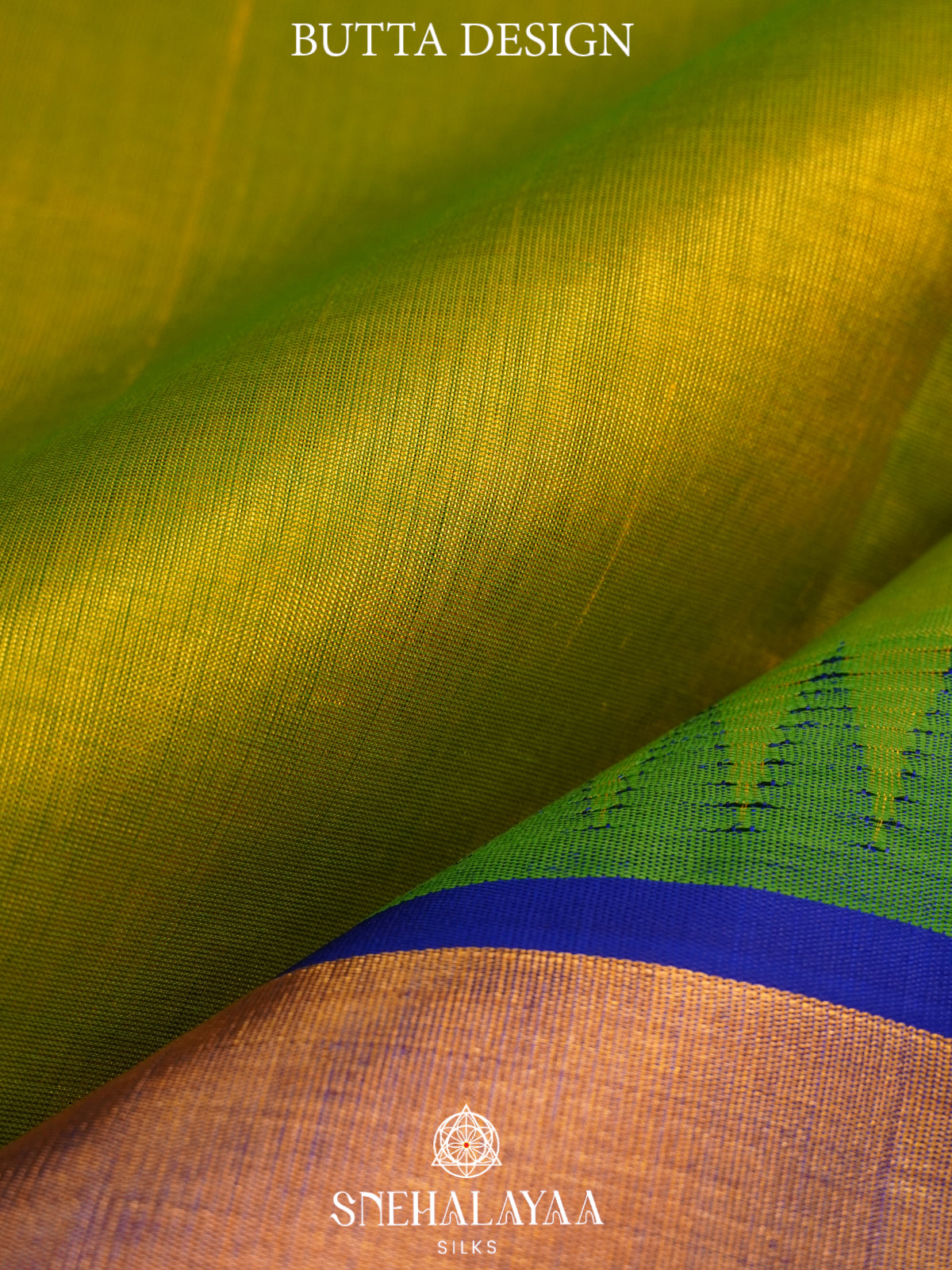 Lime Green Kanchi Silk Cotton Saree
