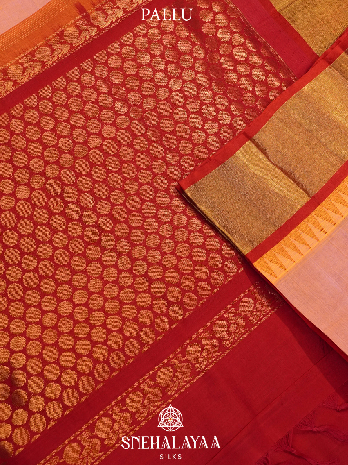 Peach Kanchi Silk Cotton Saree