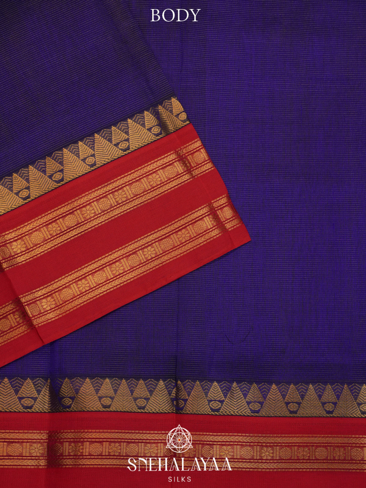 Purple Kanchi Silk Cotton Saree