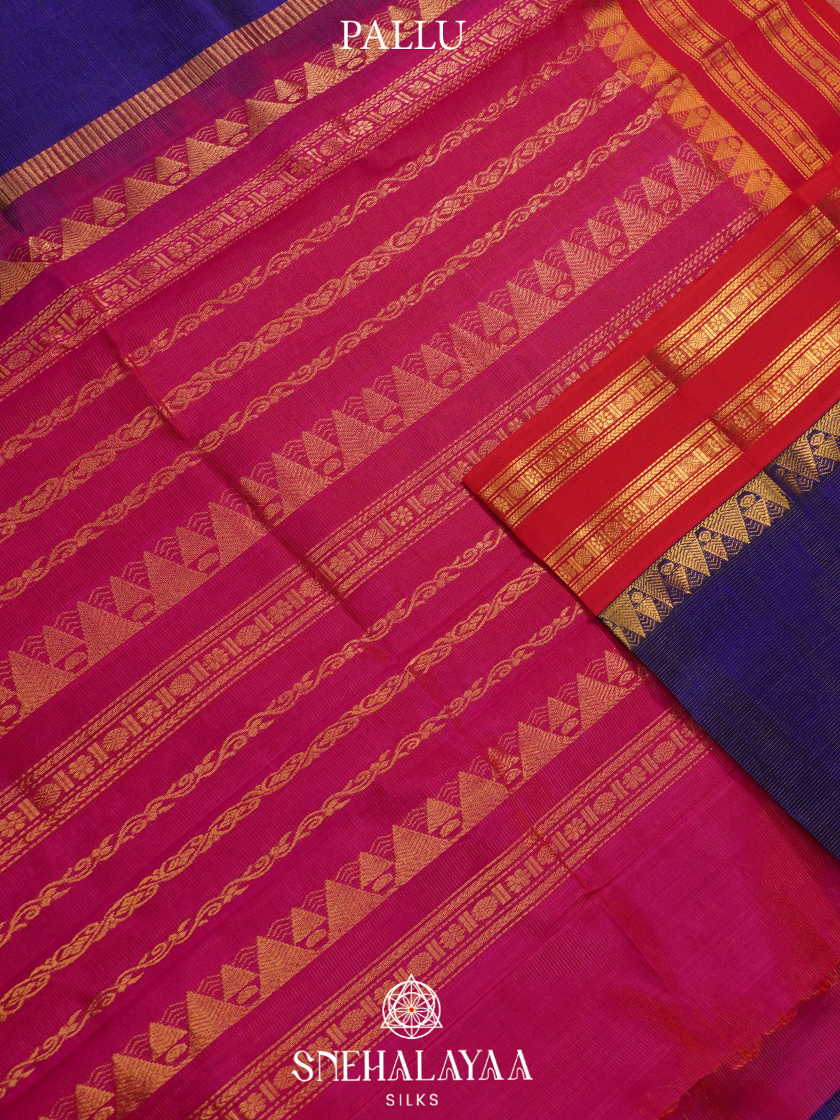 Purple Kanchi Silk Cotton Saree
