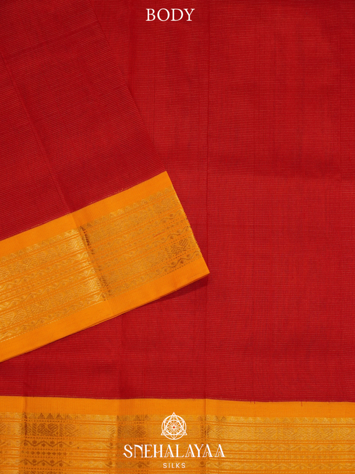 Red Kanchi Silk Cotton Saree