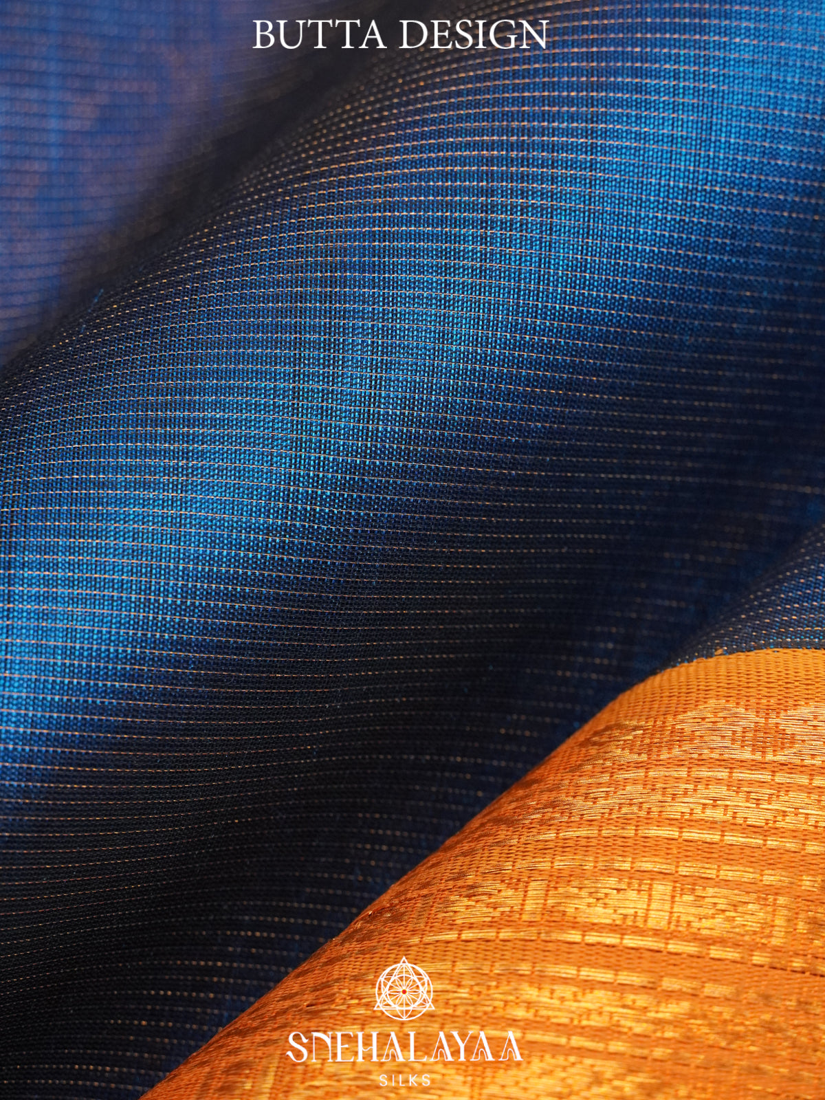 Peacock Blue Kanchi Silk Cotton Saree