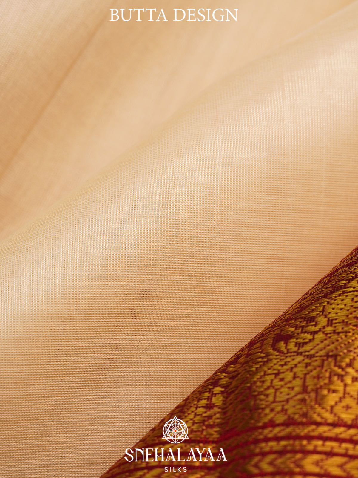 Cream Kanchi Silk Cotton Saree