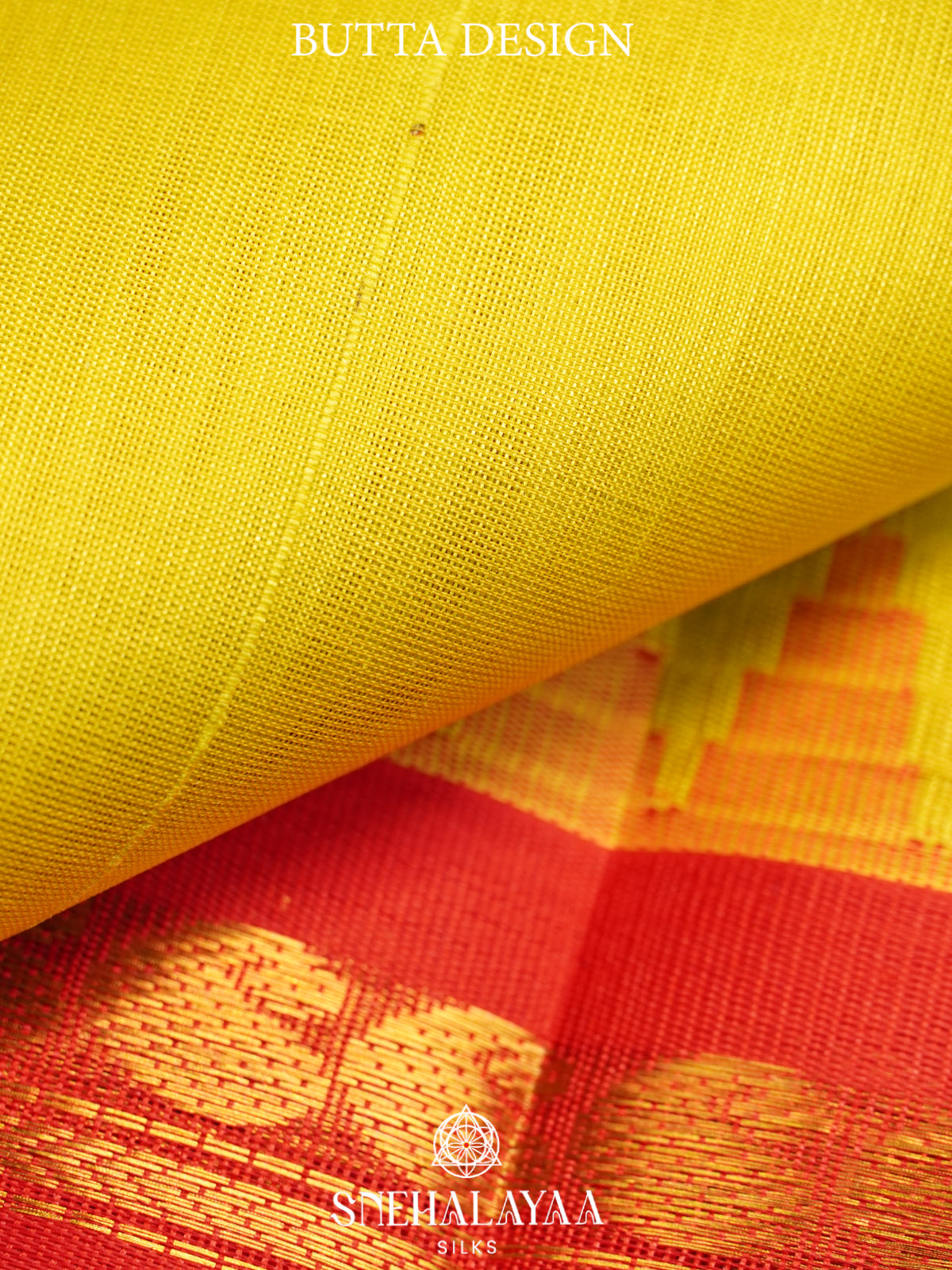 Lemon Yellow Kanchi Silk Cotton Saree