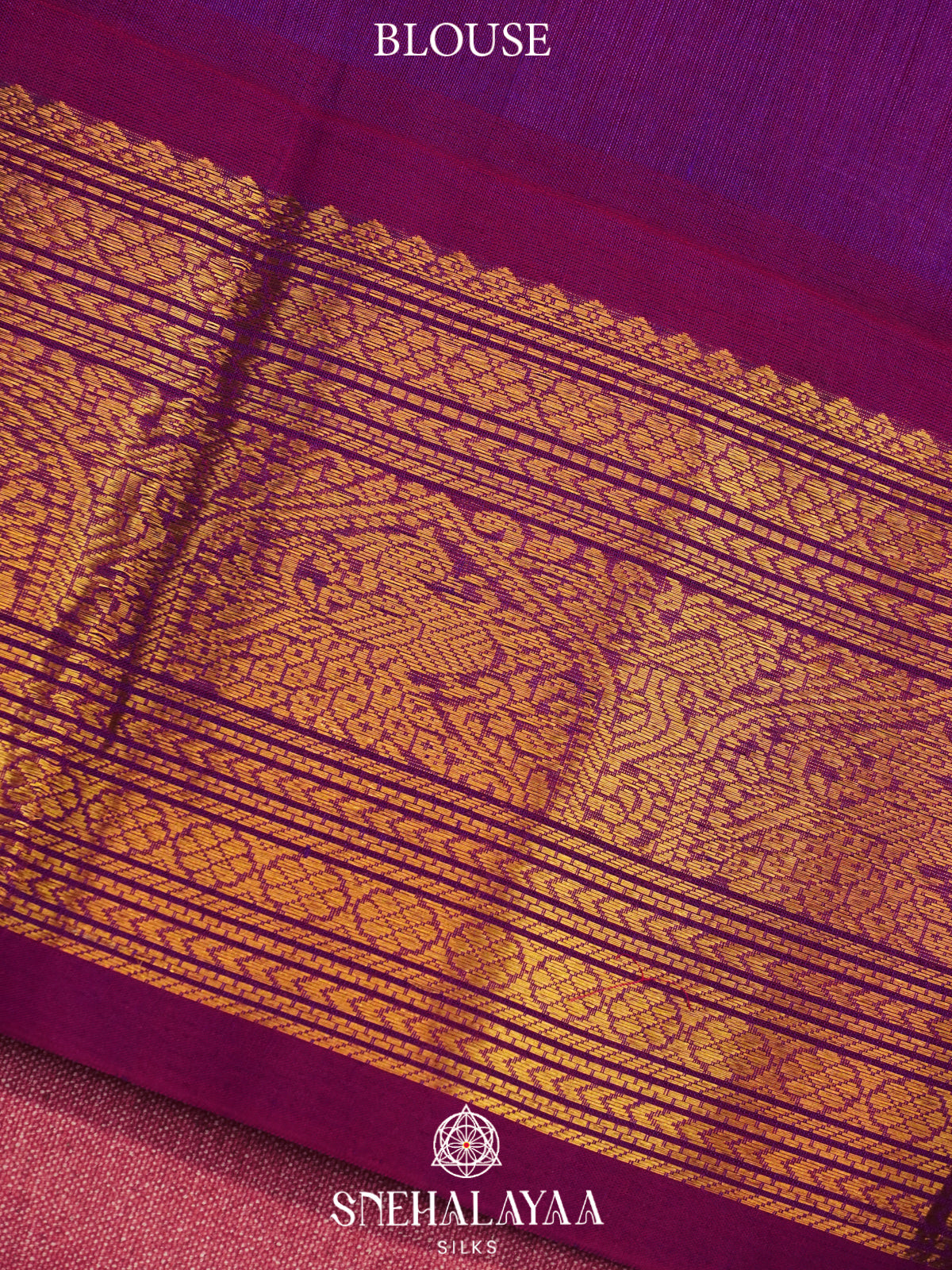 Peach Kanchi Silk Cotton Saree