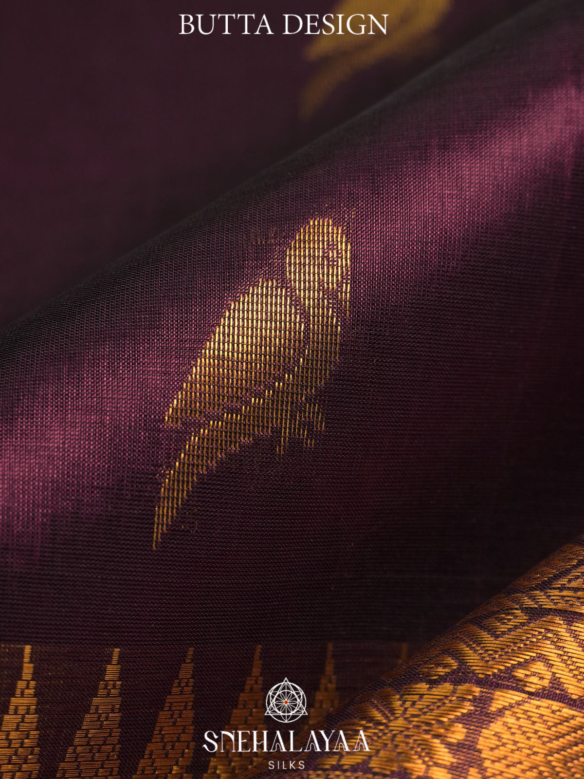 Burgundy Kanchi Silk Cotton Saree