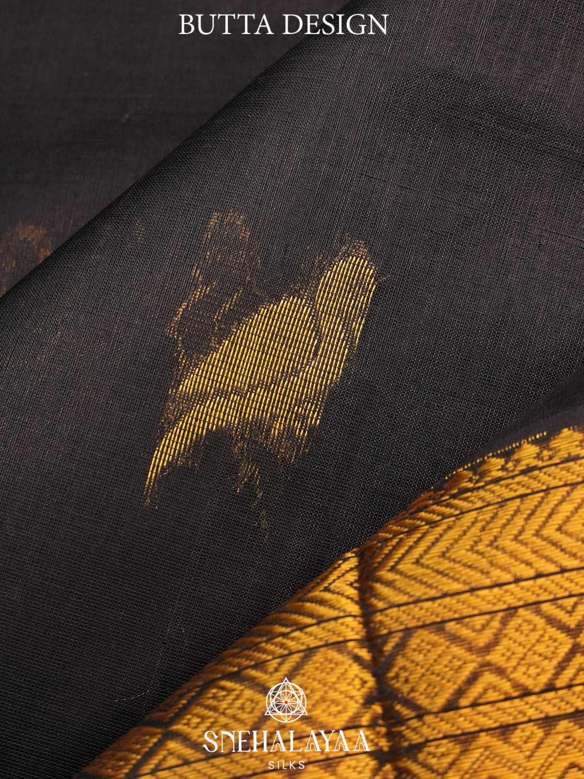 Charcol Black Kanchi Silk Cotton Saree