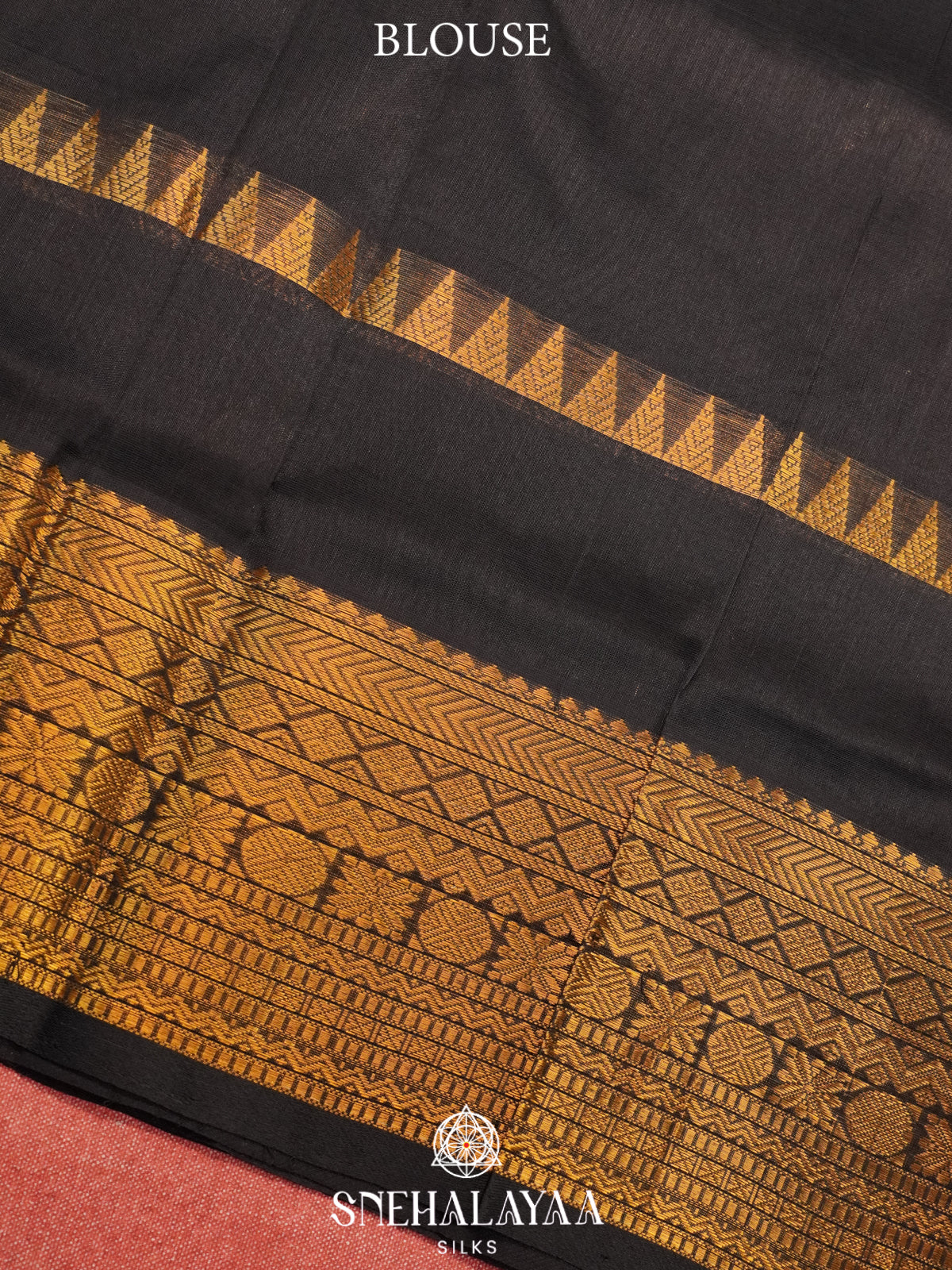 Charcol Black Kanchi Silk Cotton Saree