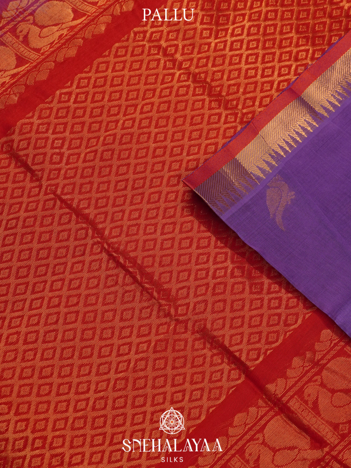 Lilac Kanchi Silk Cotton Saree
