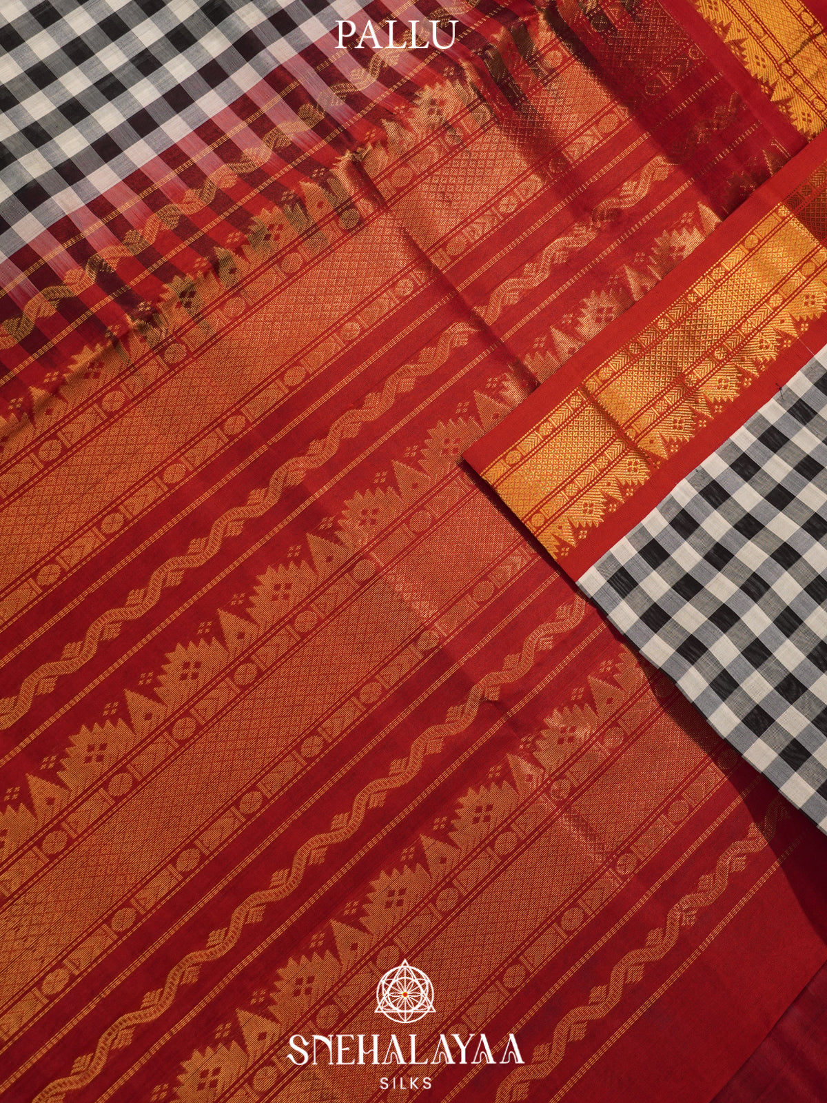 Black Kanchi Silk Cotton Saree