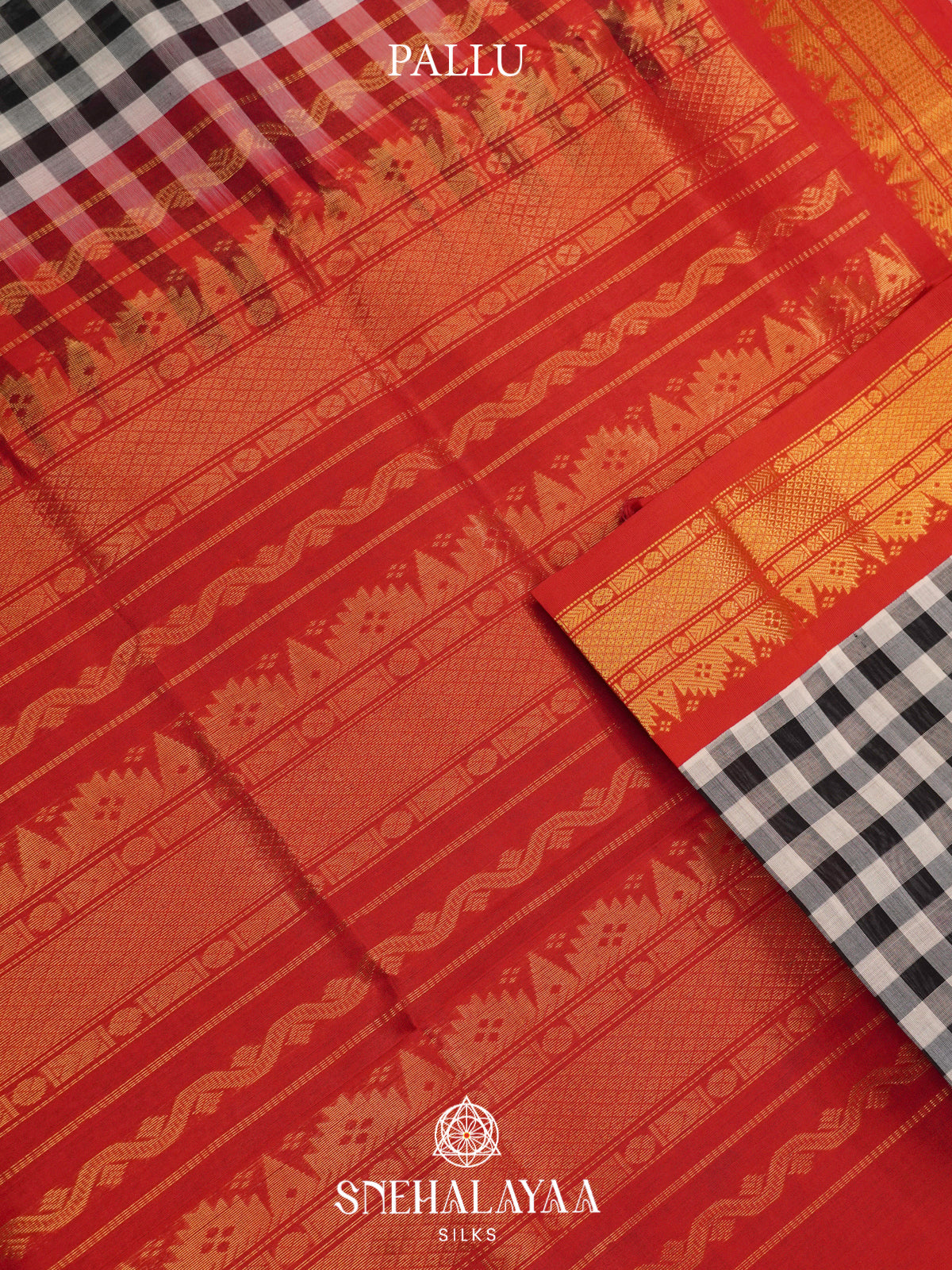 Black Kanchi Silk Cotton Saree