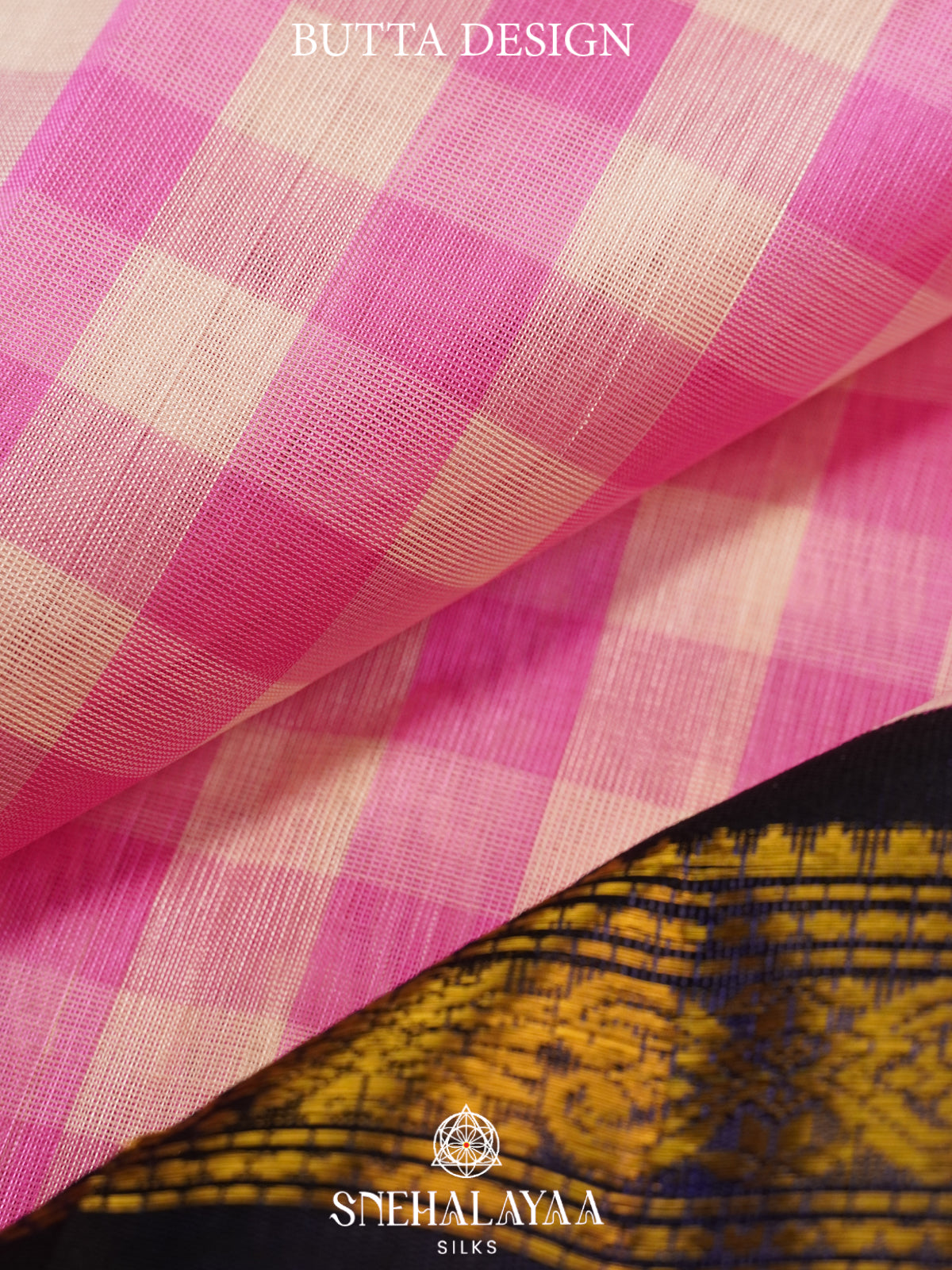 Pink  Kanchi Silk Cotton Saree