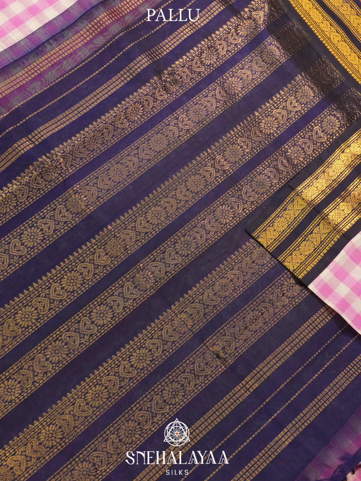 Pink  Kanchi Silk Cotton Saree