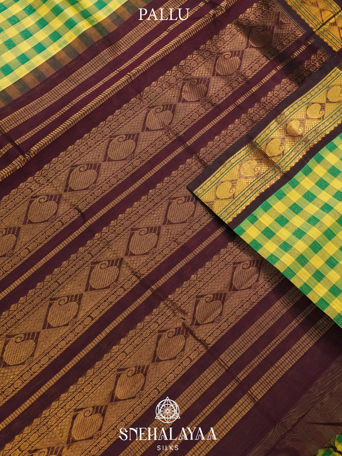 Green Kanchi Silk Cotton Saree