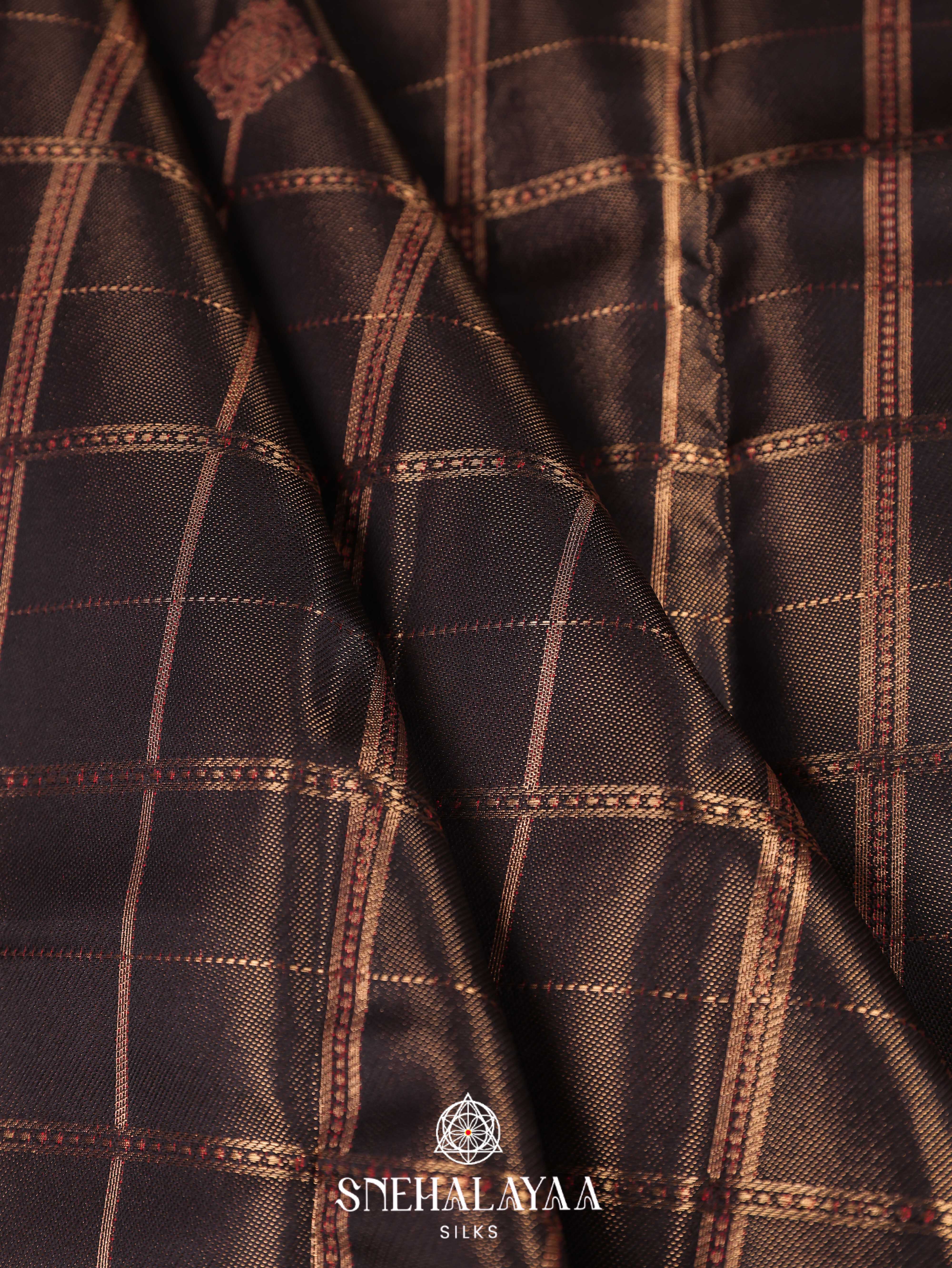 Coffee Brown Art Silk Saree