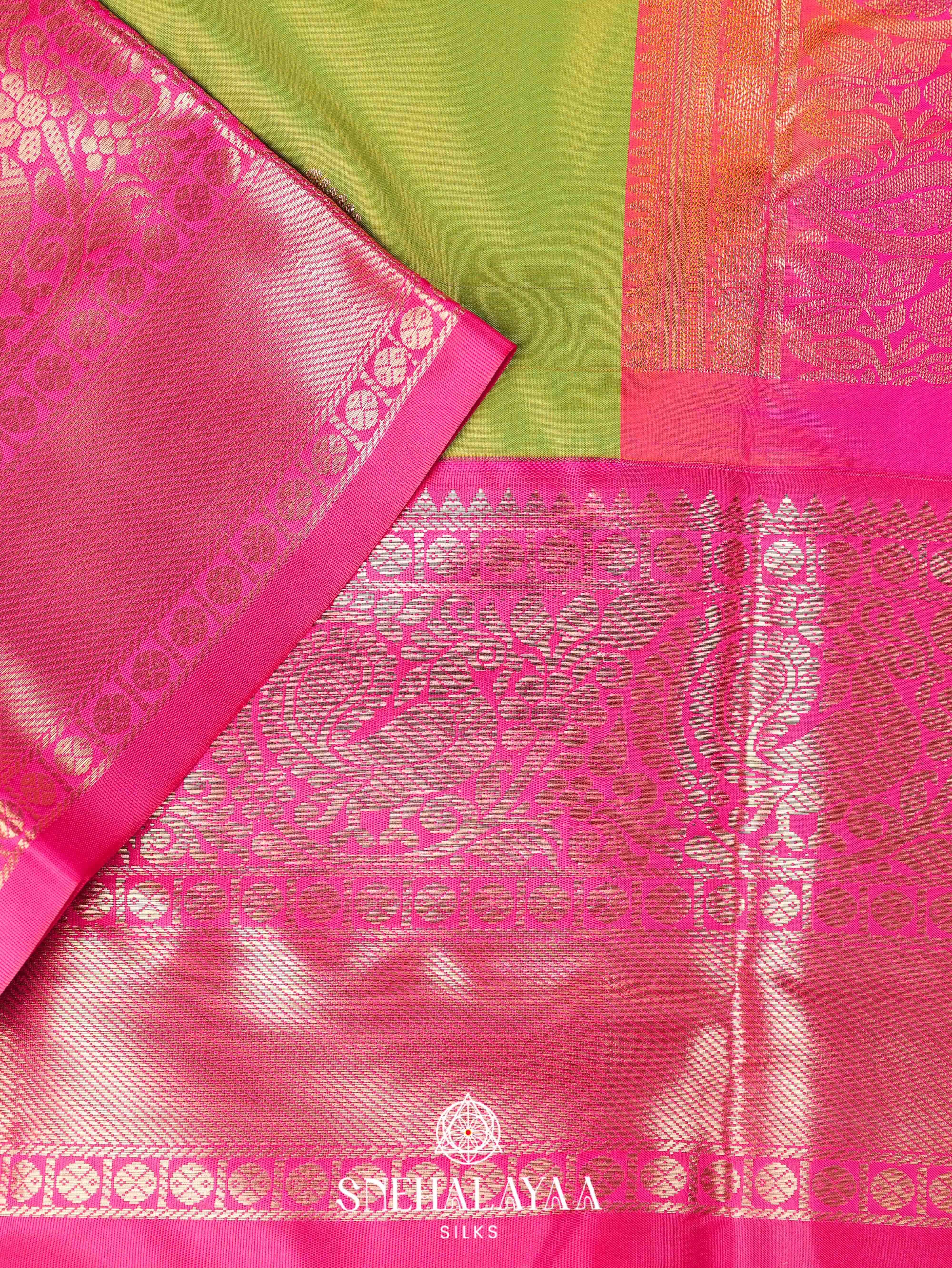 Green Art Silk Saree