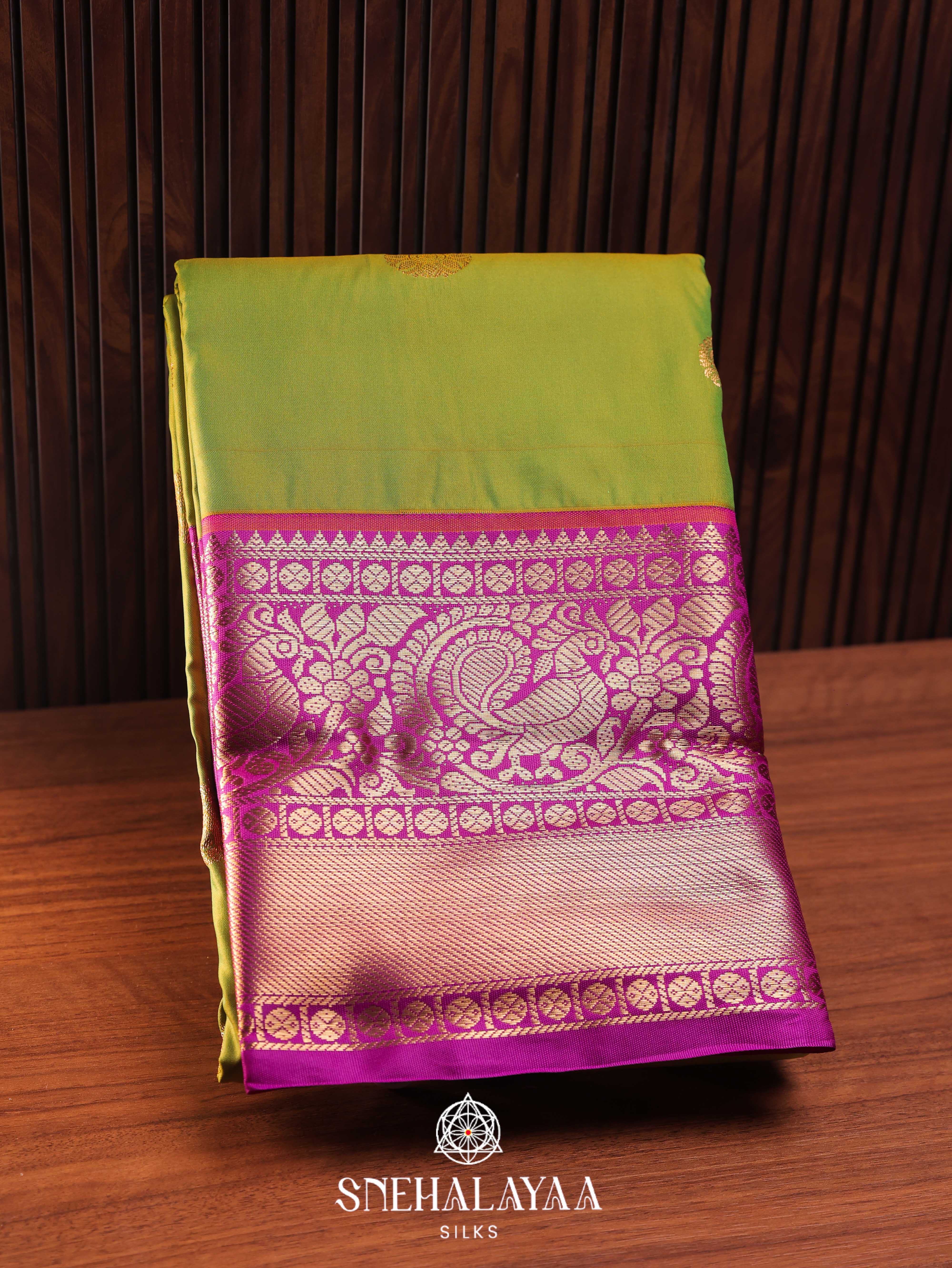 Green Art Silk Saree