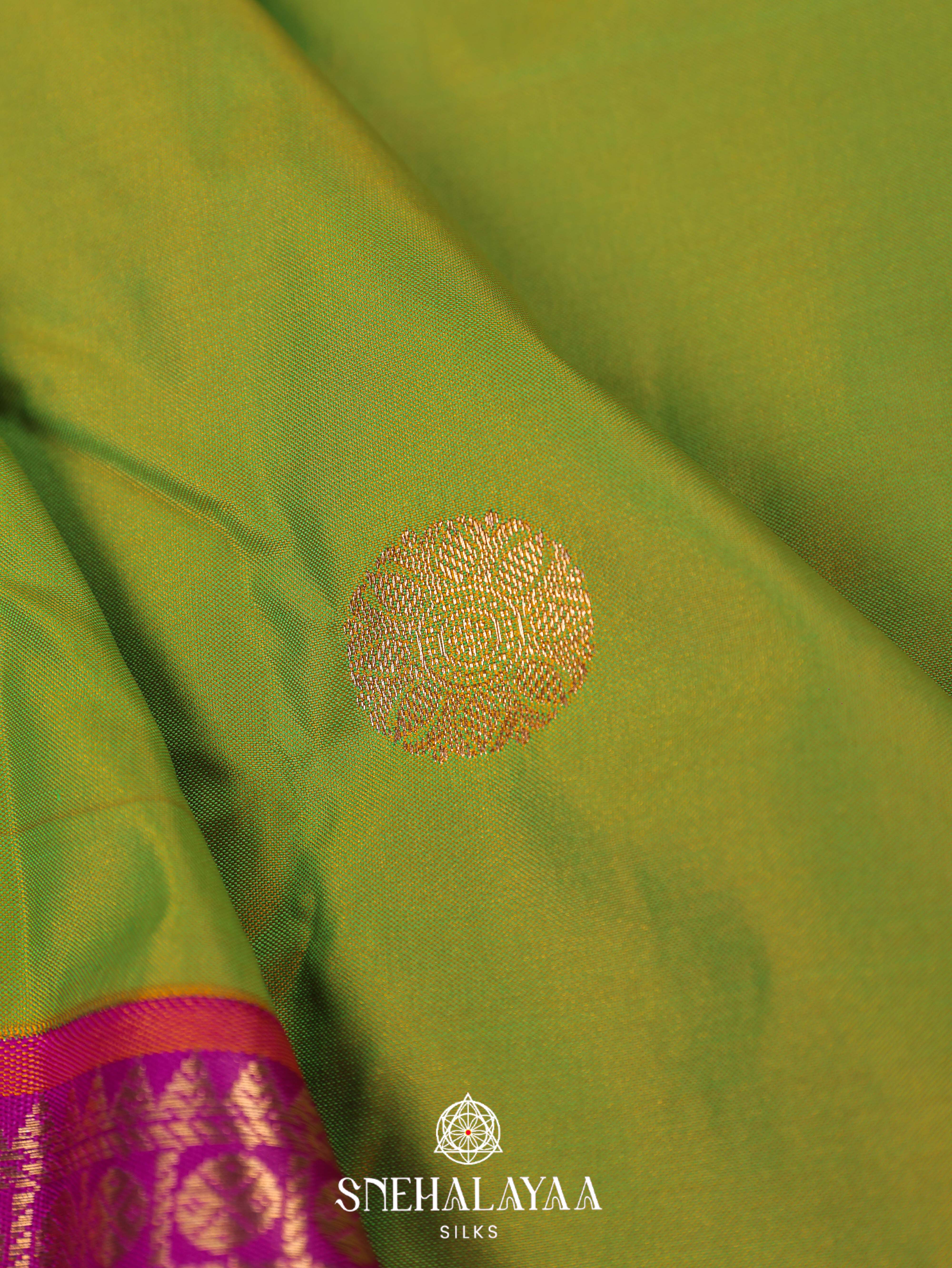 Green Art Silk Saree