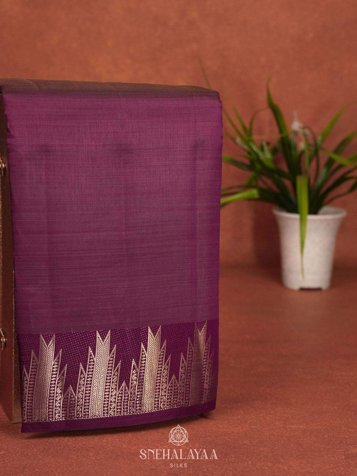 Grey Raw Silk Saree