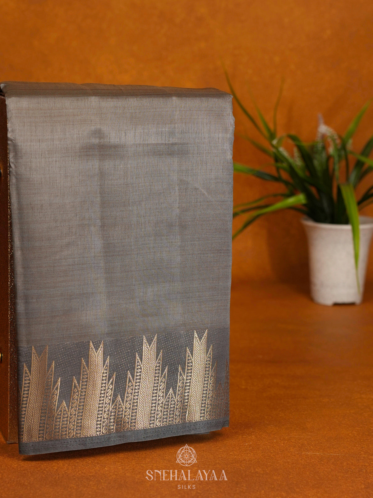 Wine Raw Silk Saree