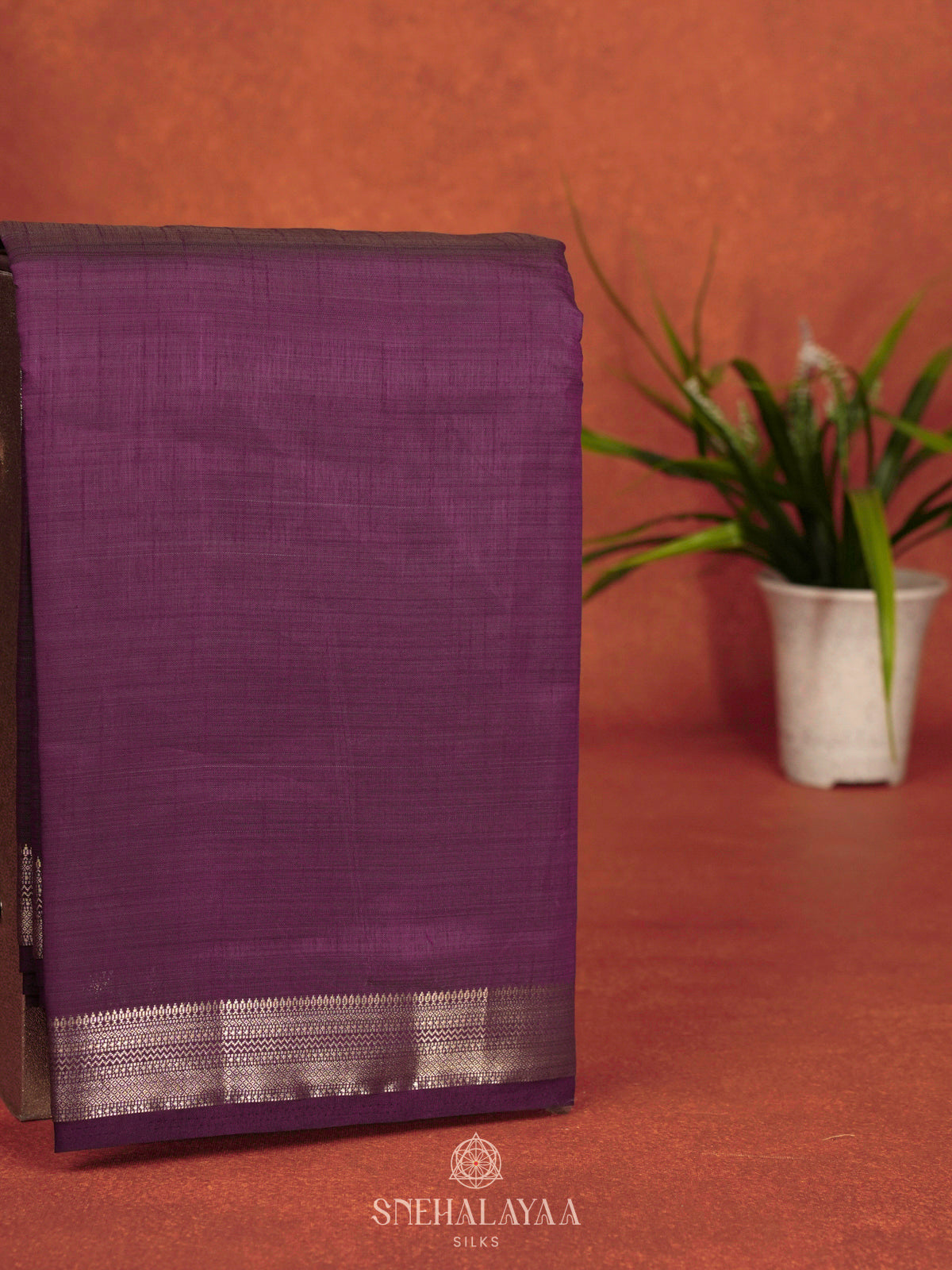 Charcol Black Raw Silk Saree