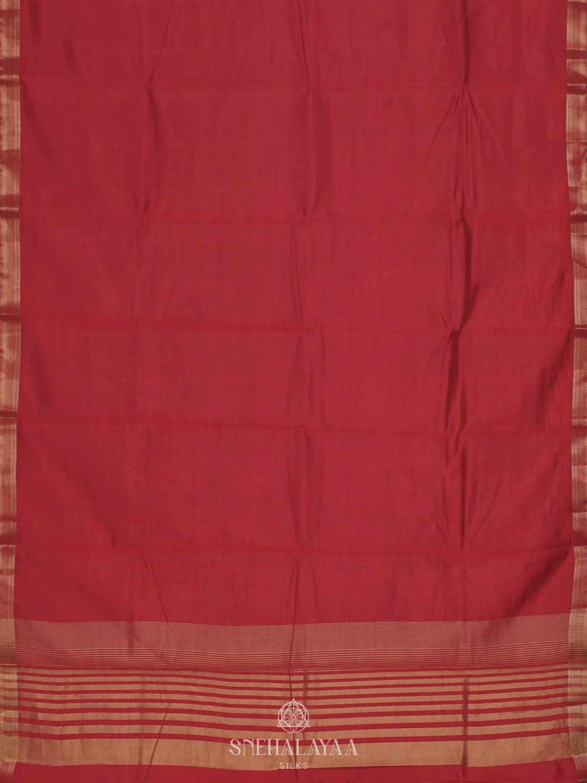 Maroon Raw Silk Saree