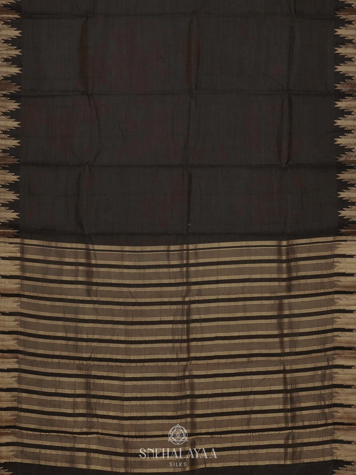 Orange Raw Silk Saree