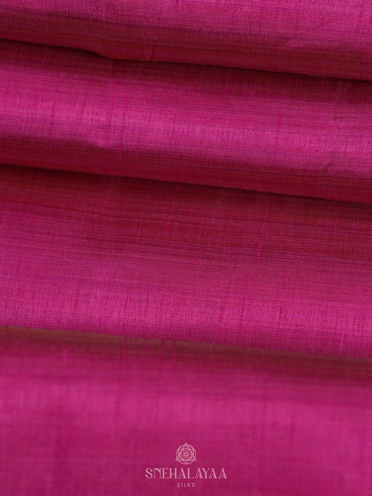 Magenta Pink Raw Silk Saree