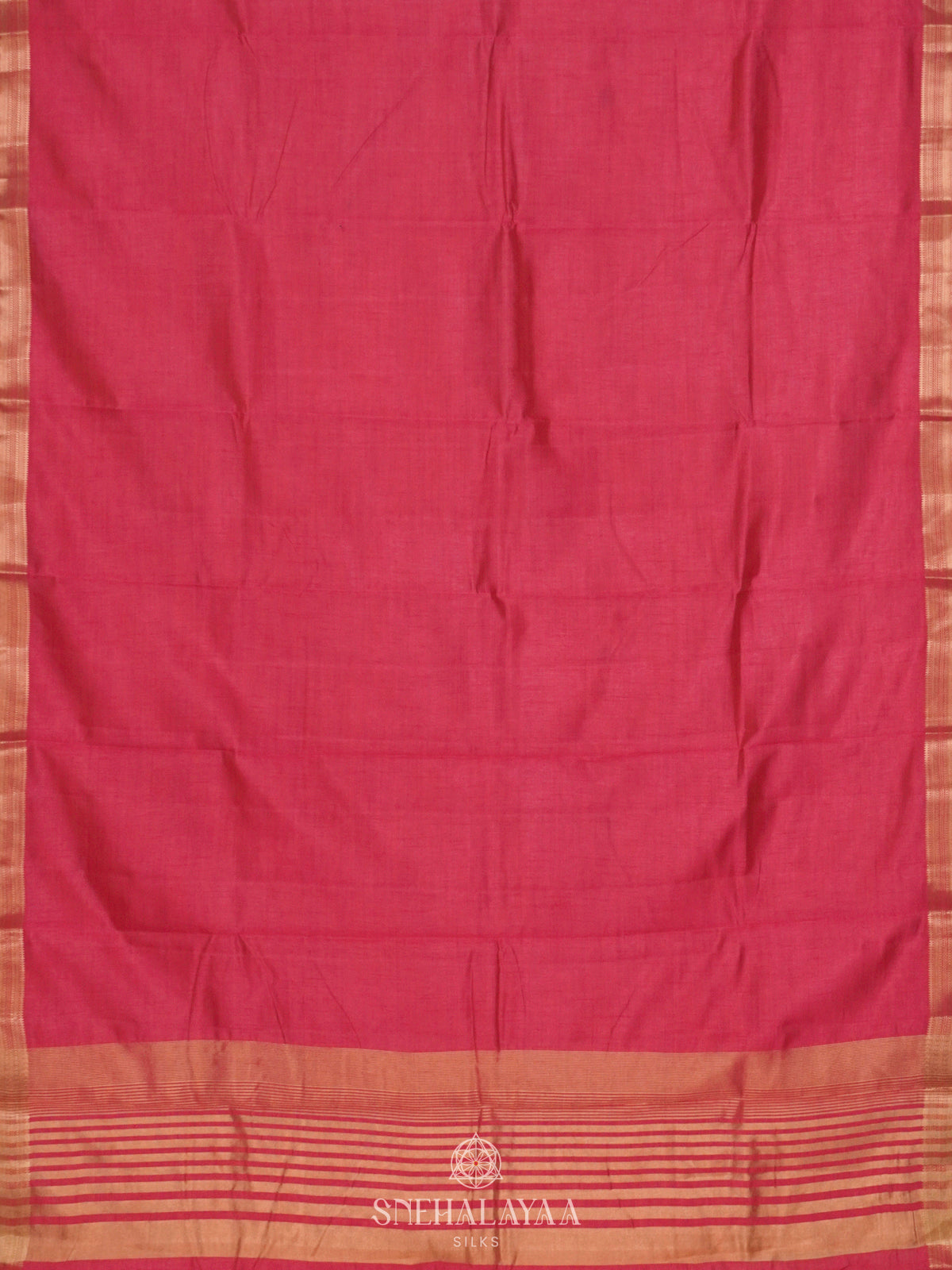 Pink Raw Silk Saree