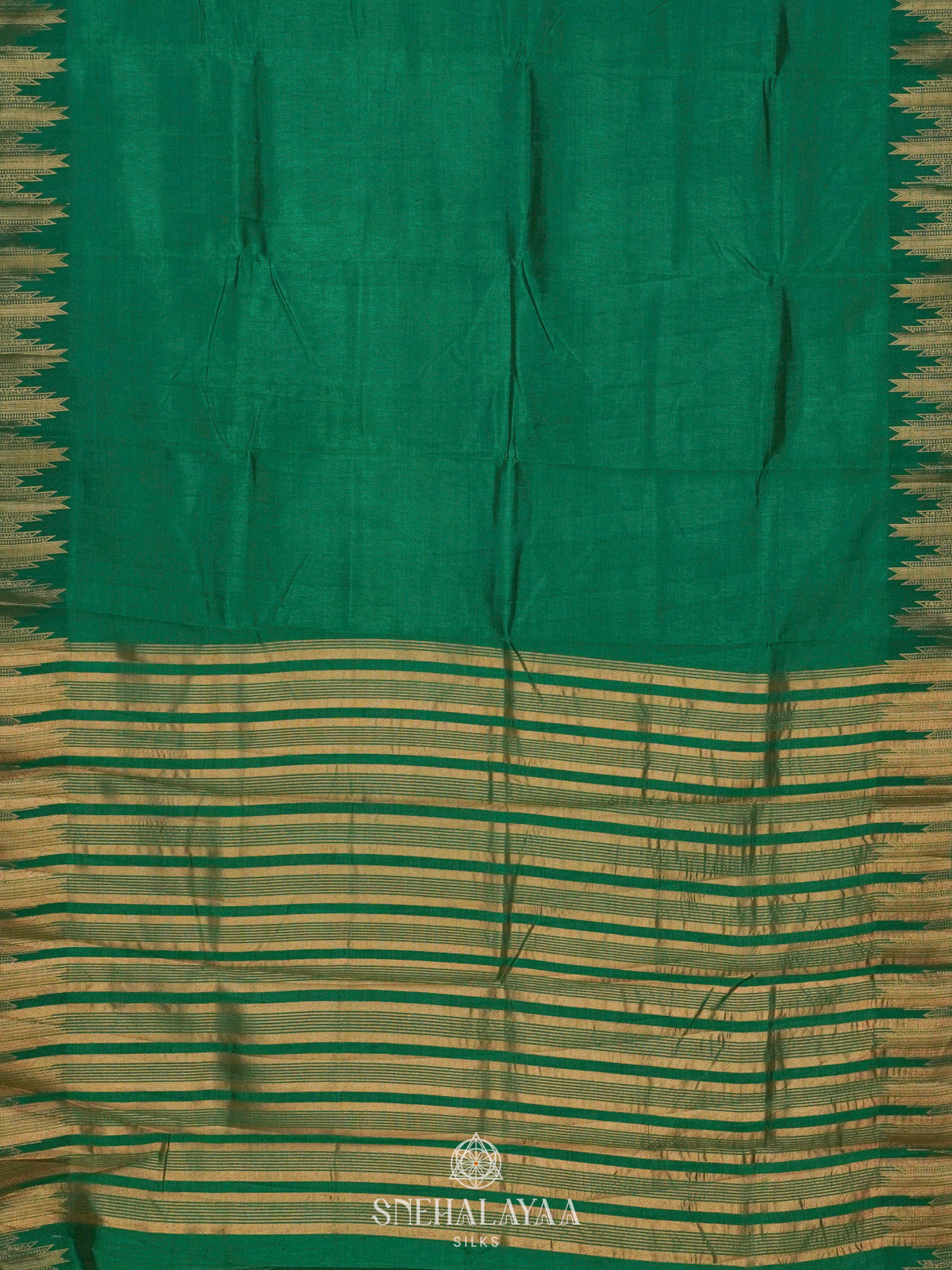 Green Raw Silk Saree