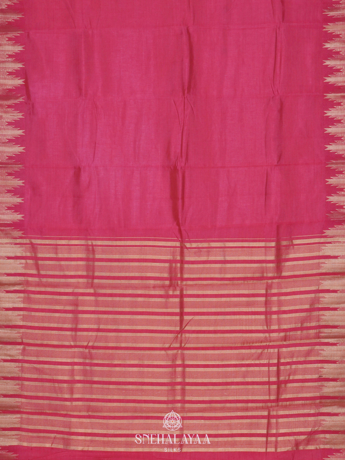 Pink Raw Silk Saree