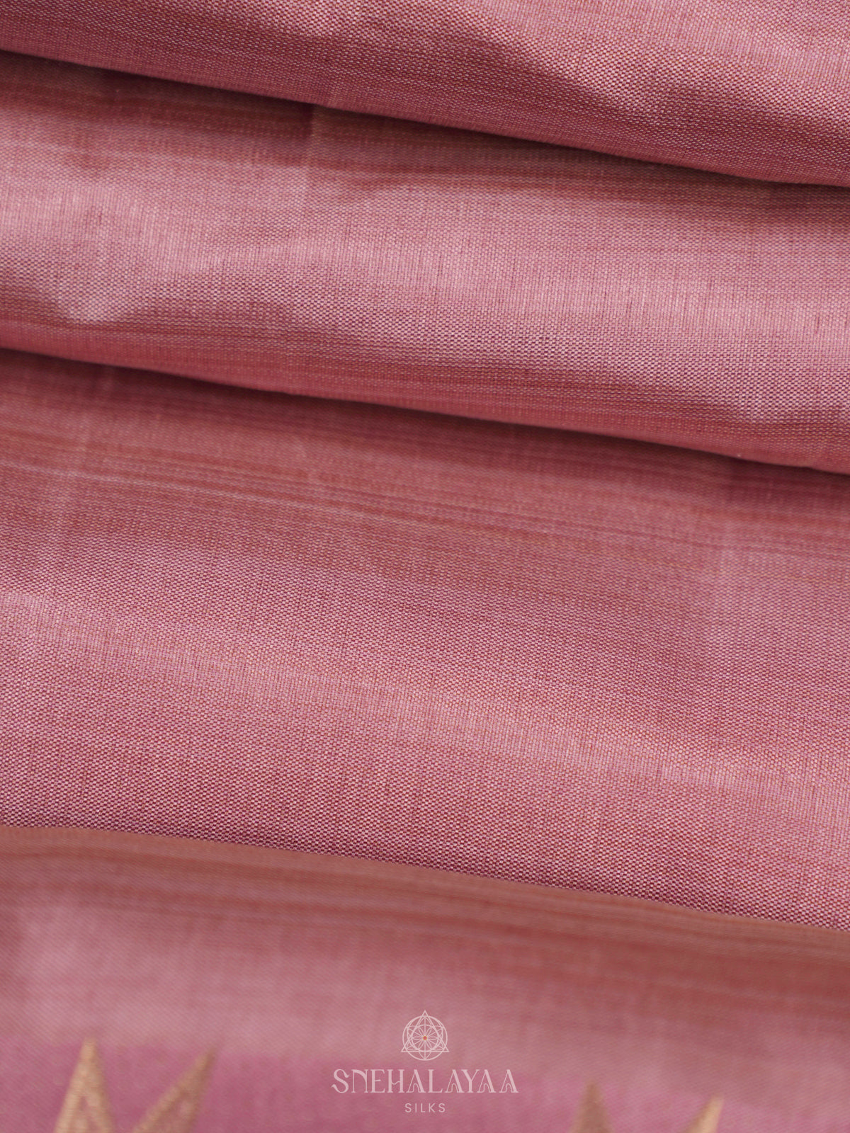 Pale Pink Raw Silk Saree