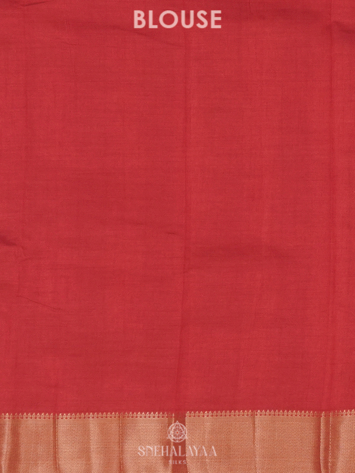 Ruby Red Raw Silk Saree