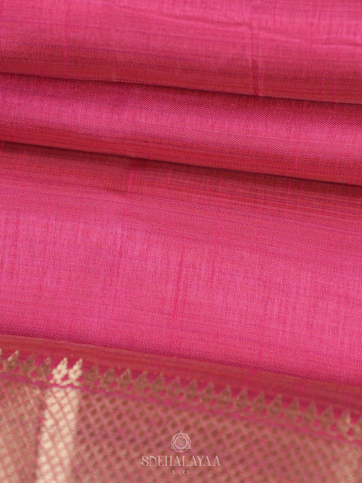 Pink Raw Silk Saree