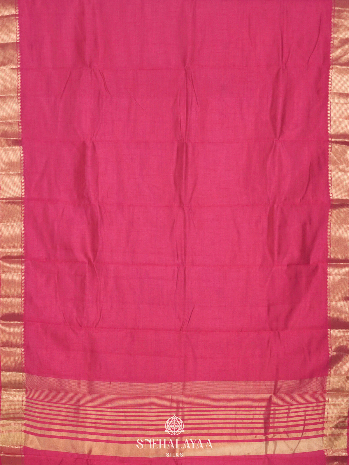 Pink Raw Silk Saree
