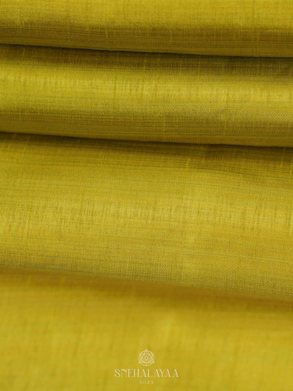 Lime Green Raw Silk Saree