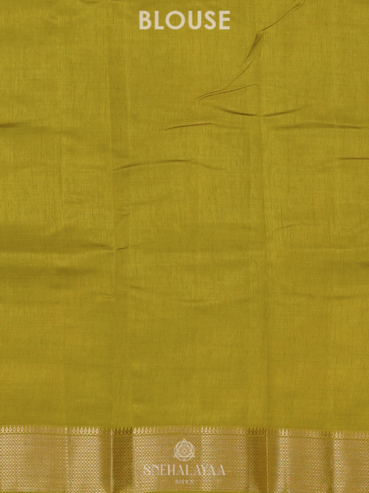 Lime Green Raw Silk Saree