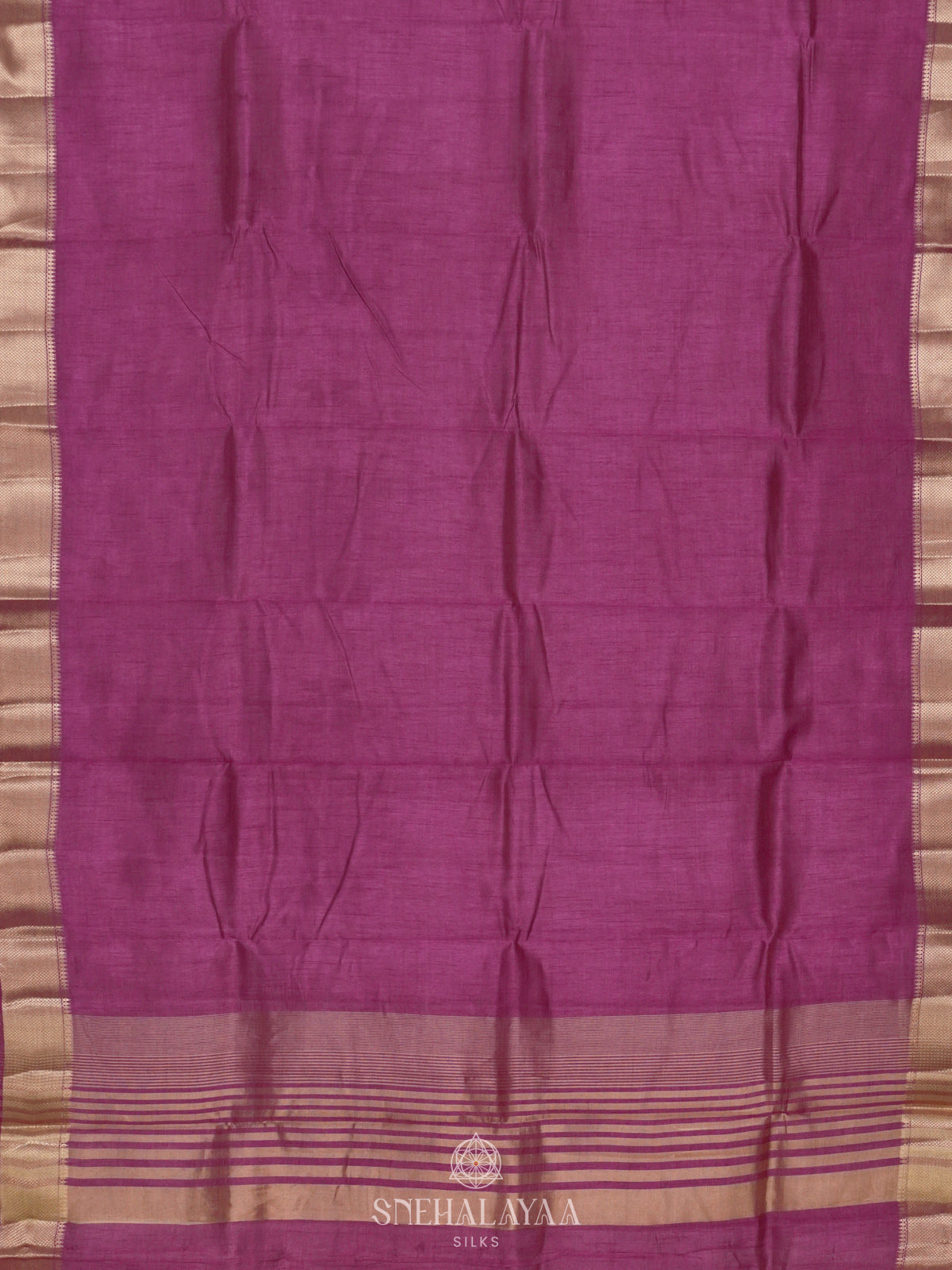 Magenta Raw Silk Saree
