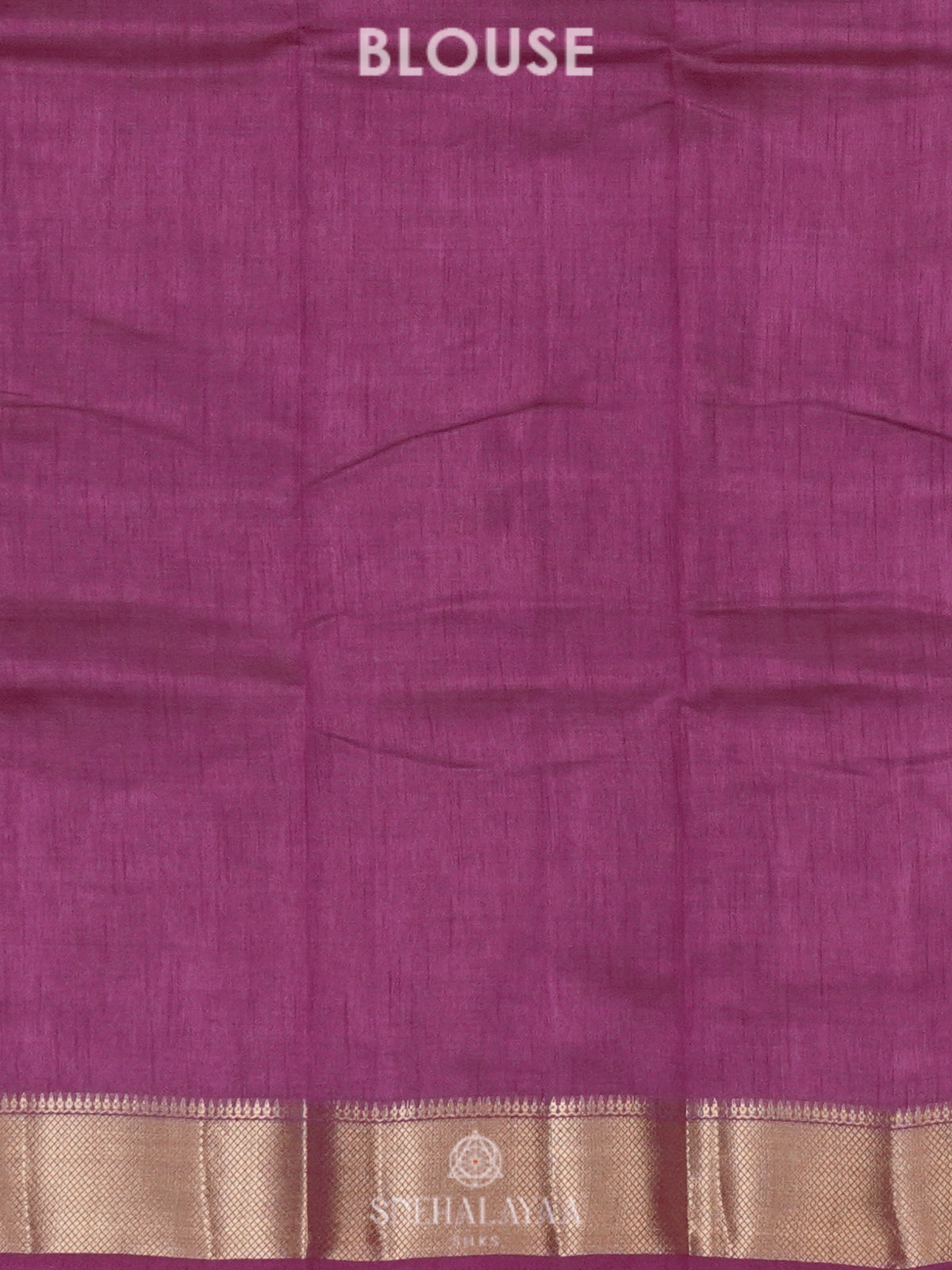 Magenta Raw Silk Saree