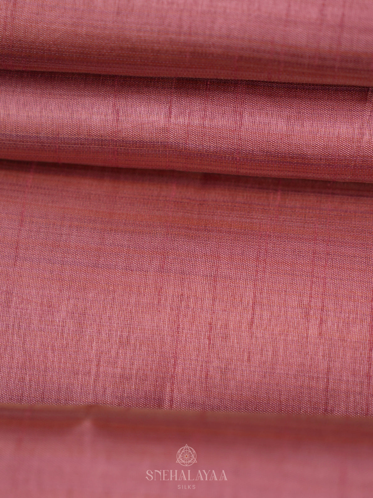 Peach Raw Silk Saree