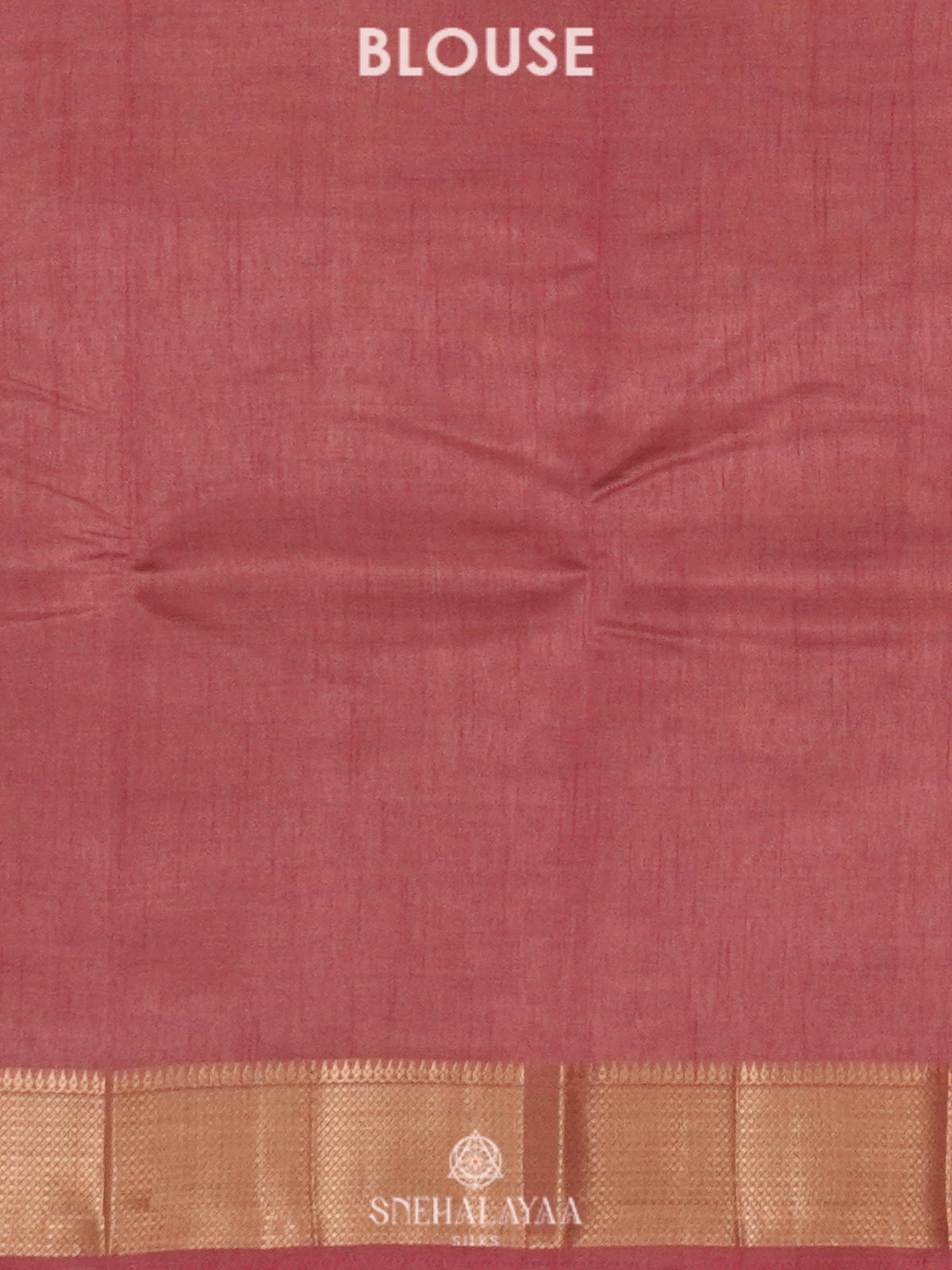 Peach Raw Silk Saree