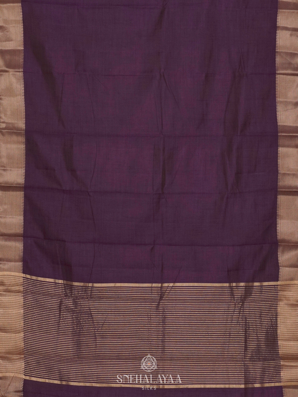 Purple Raw Silk Saree