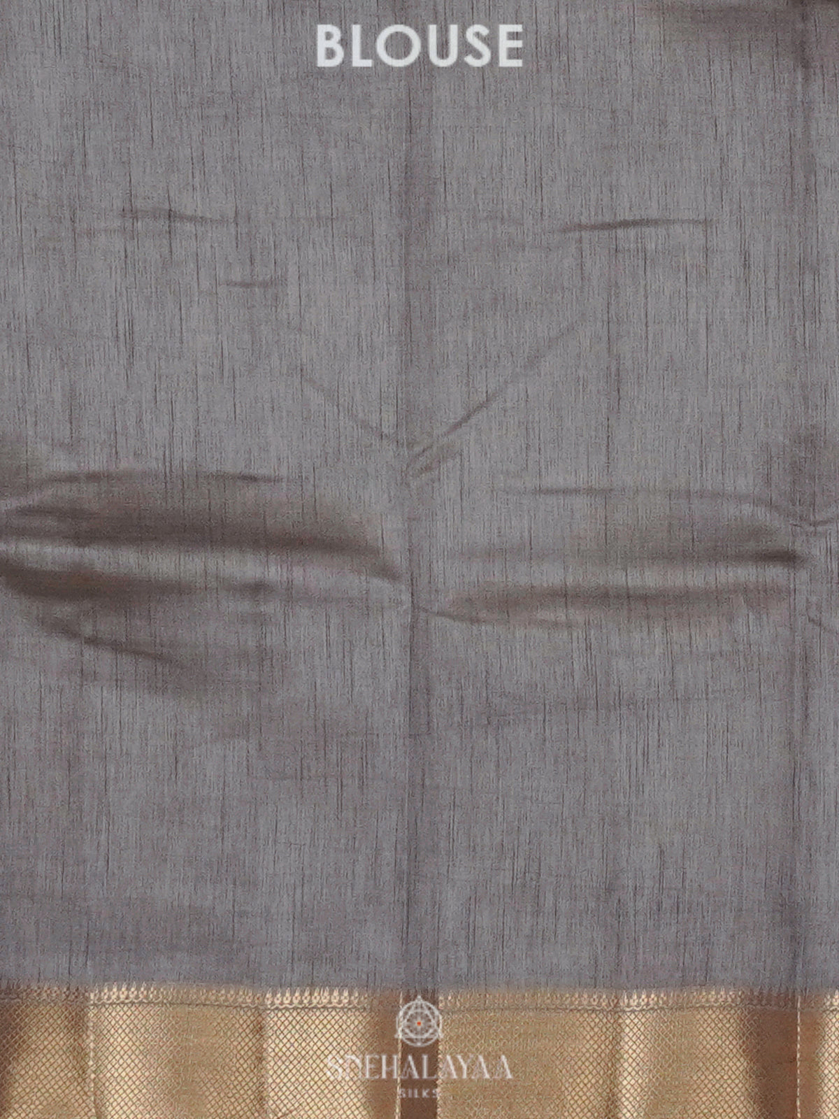 Grey Raw Silk Saree