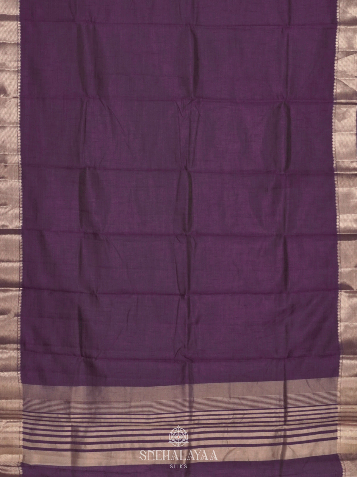 Purple Raw Silk Saree