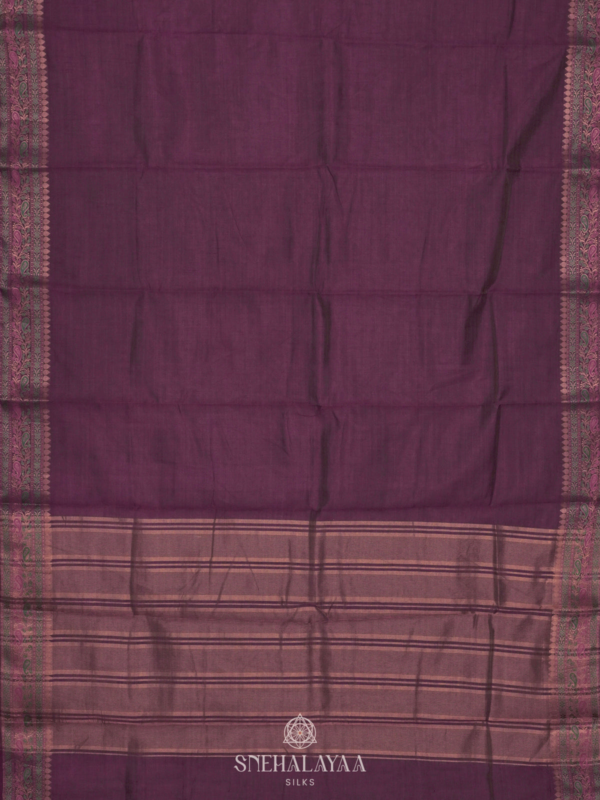 Purple Raw Silk Saree