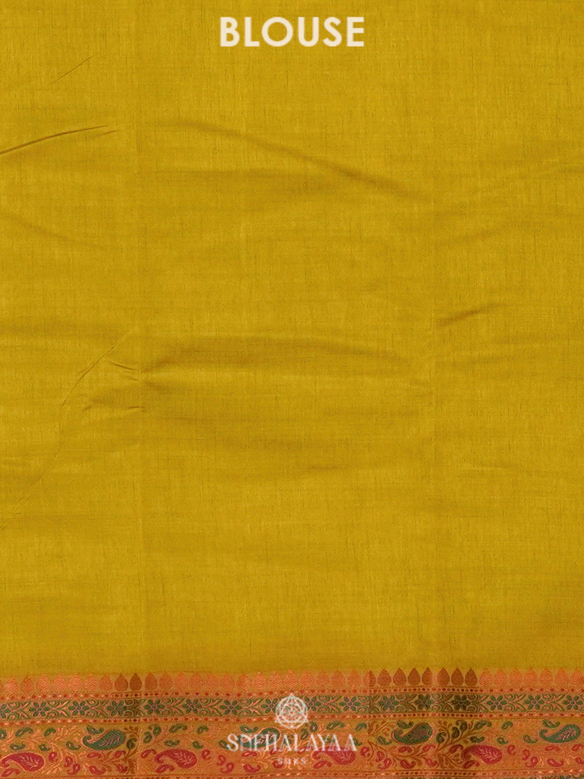 Lemon Yellow Raw Silk Saree